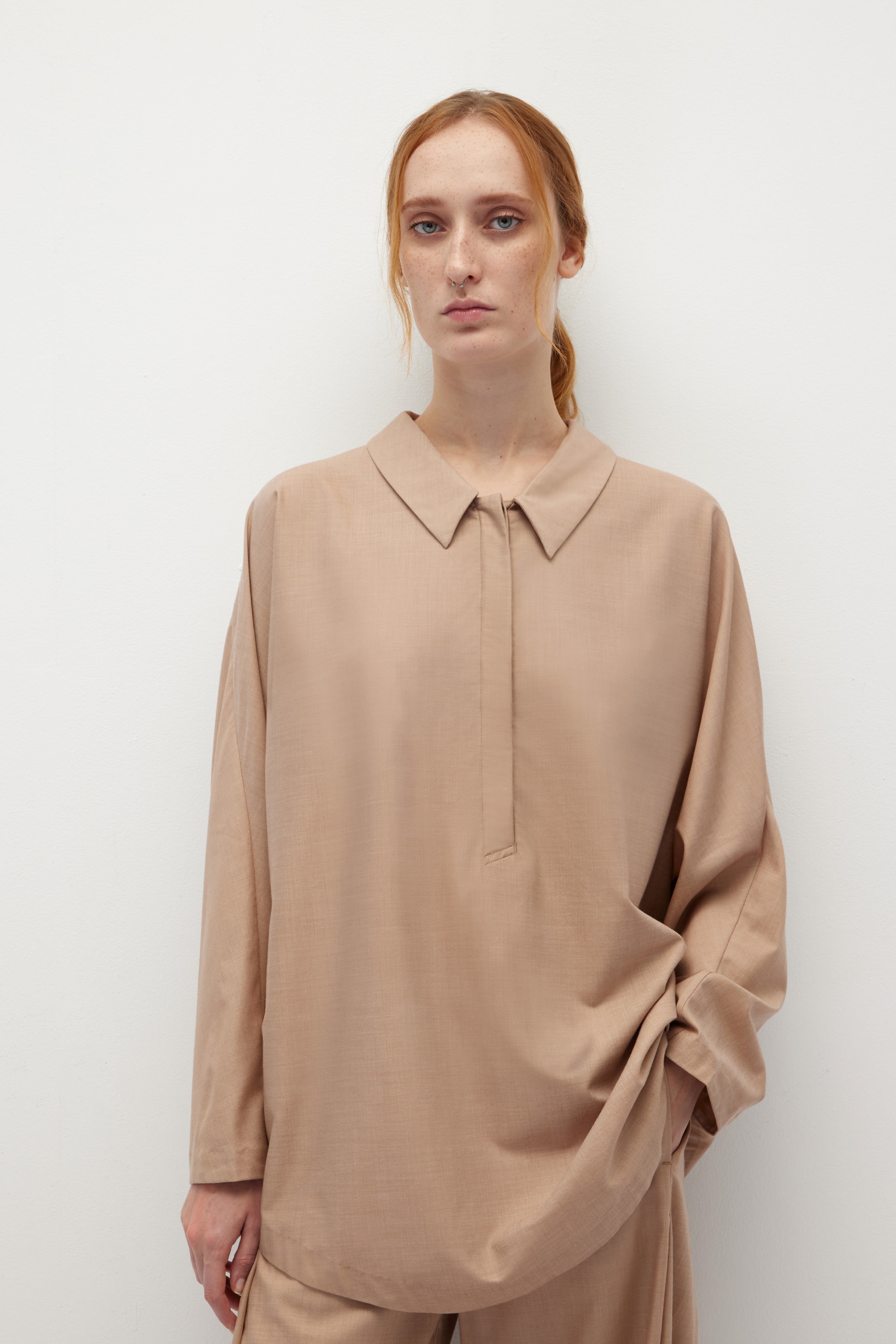 Relaxed Tailoring Tencel Wool Shirt