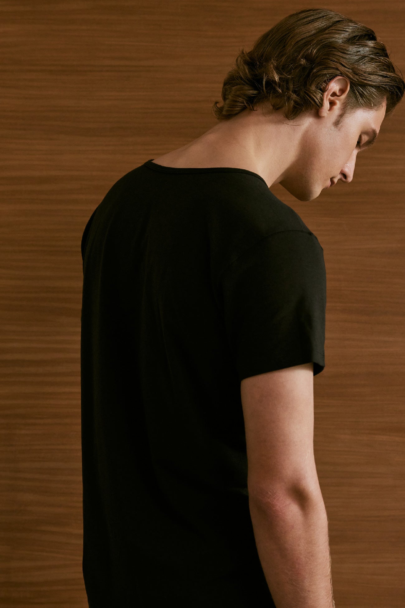 Scoop Neck Front Seam Tee