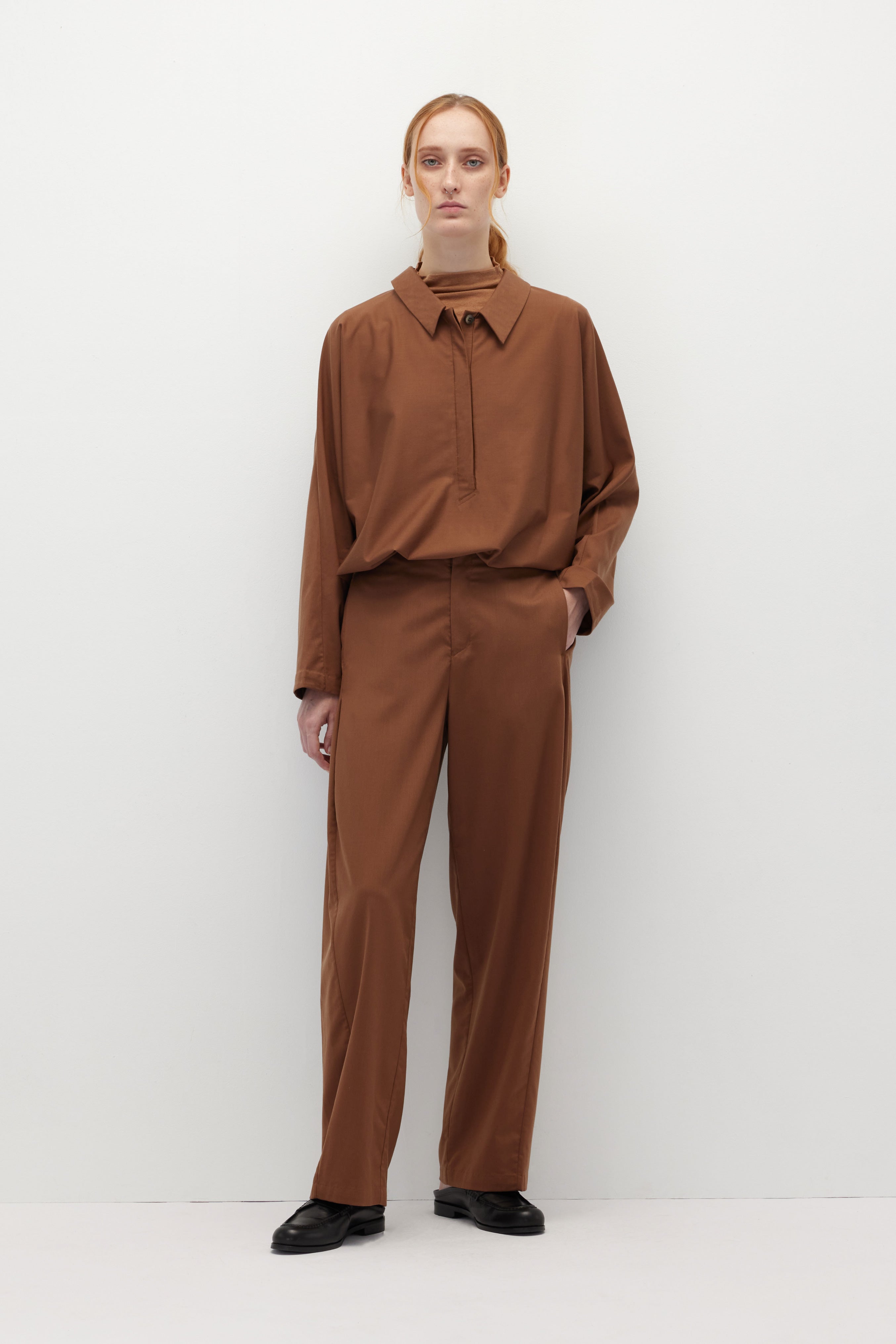 Relaxed Tailoring Tencel Wool Pants