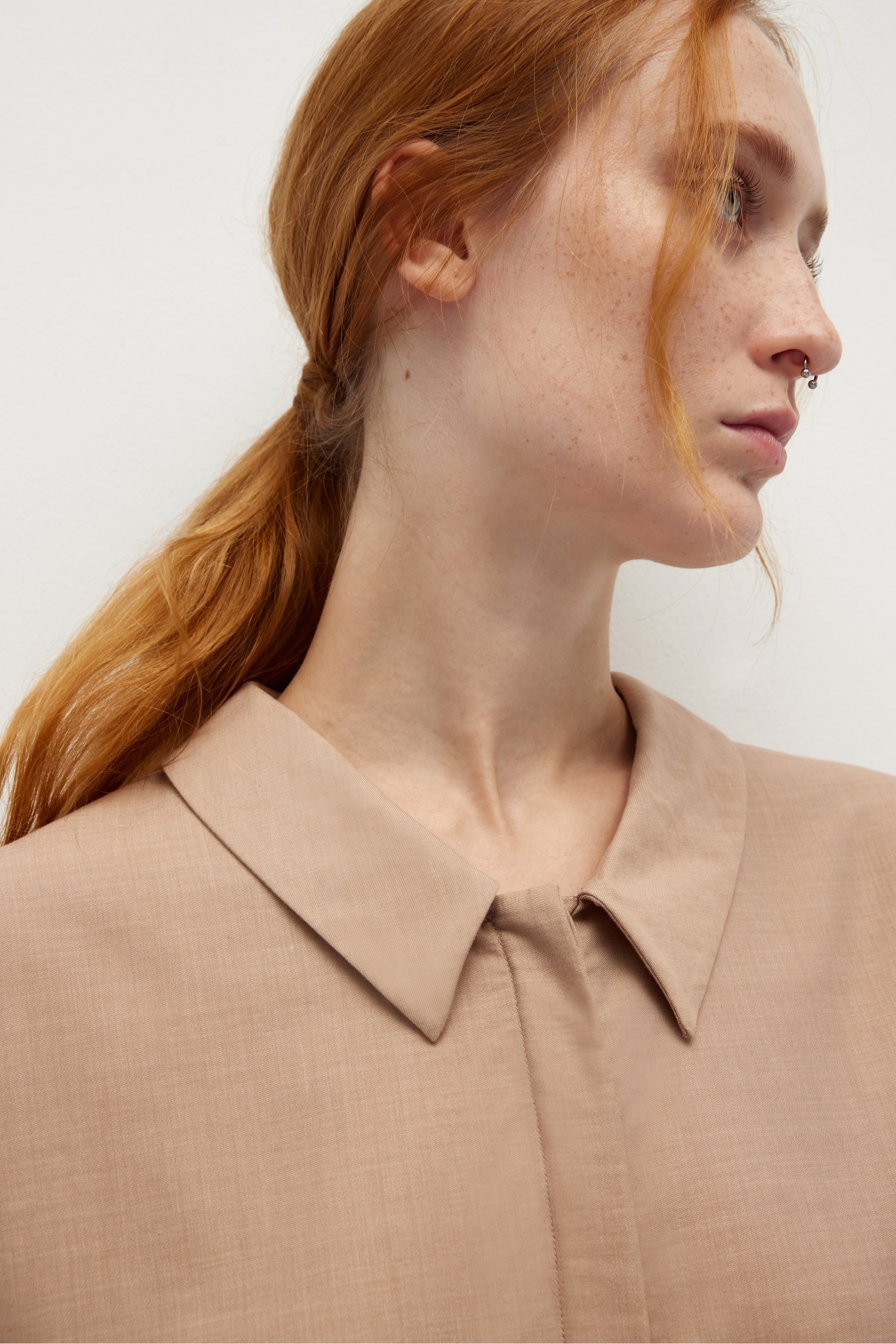 Relaxed Tailoring Tencel Wool Shirt