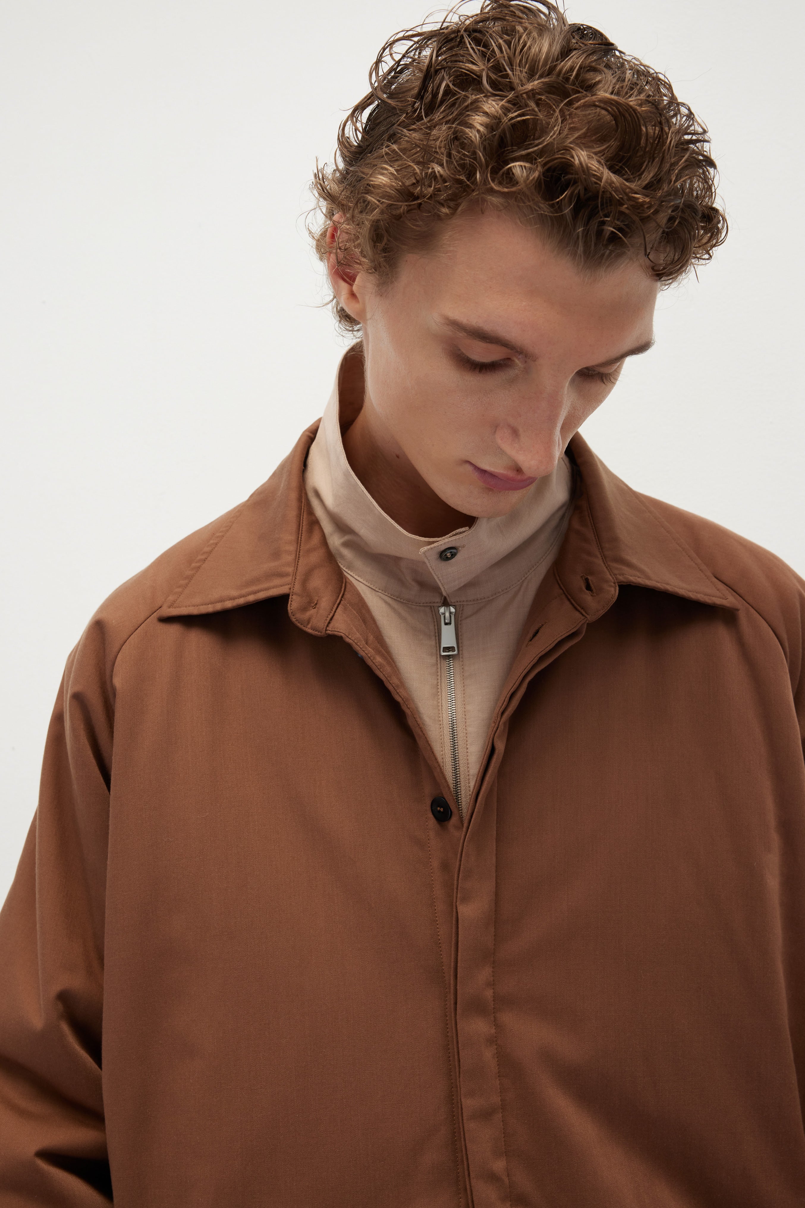 Lightly-padded Tailoring Shirt Jacket