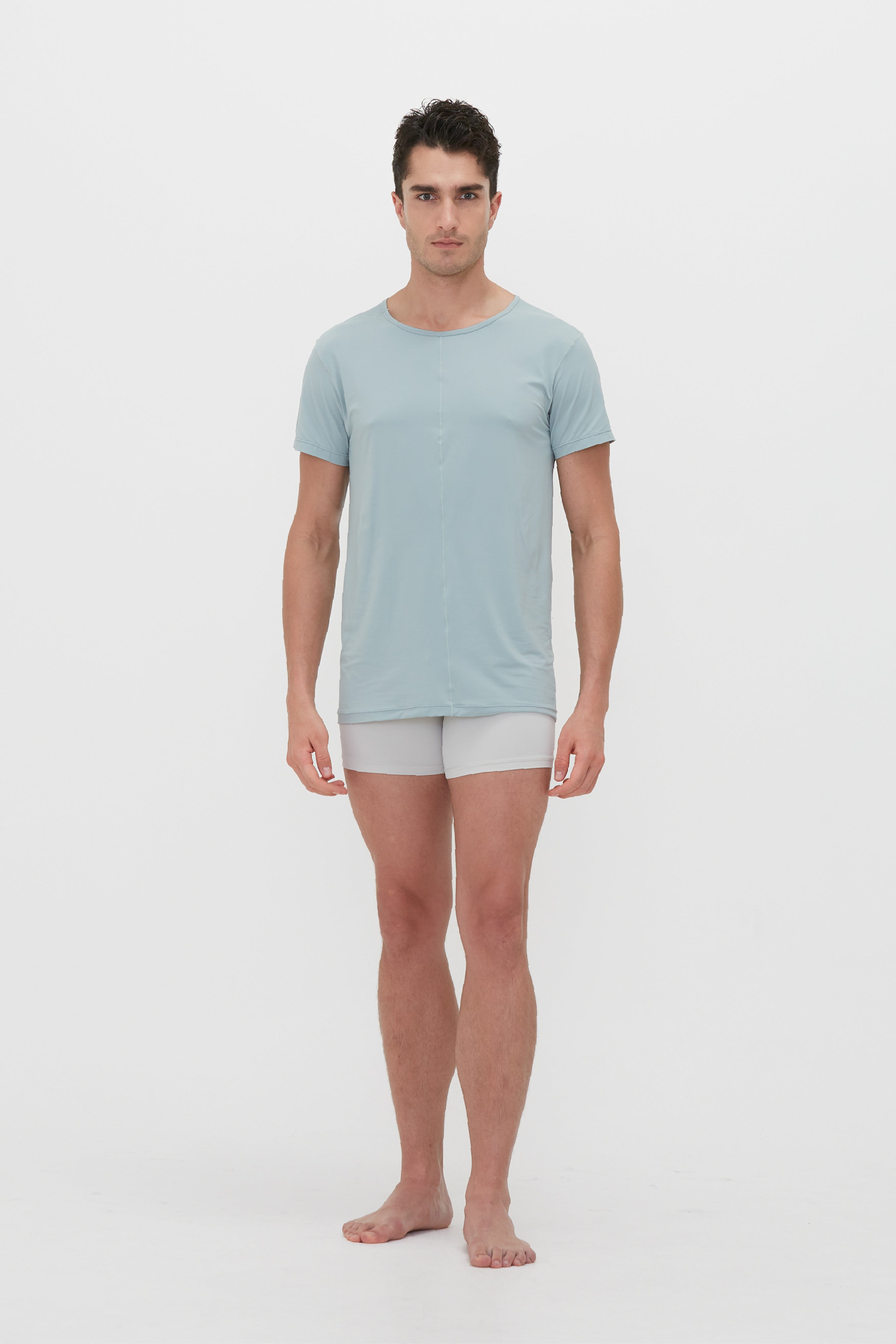 Scoop Neck Front Seam Tee