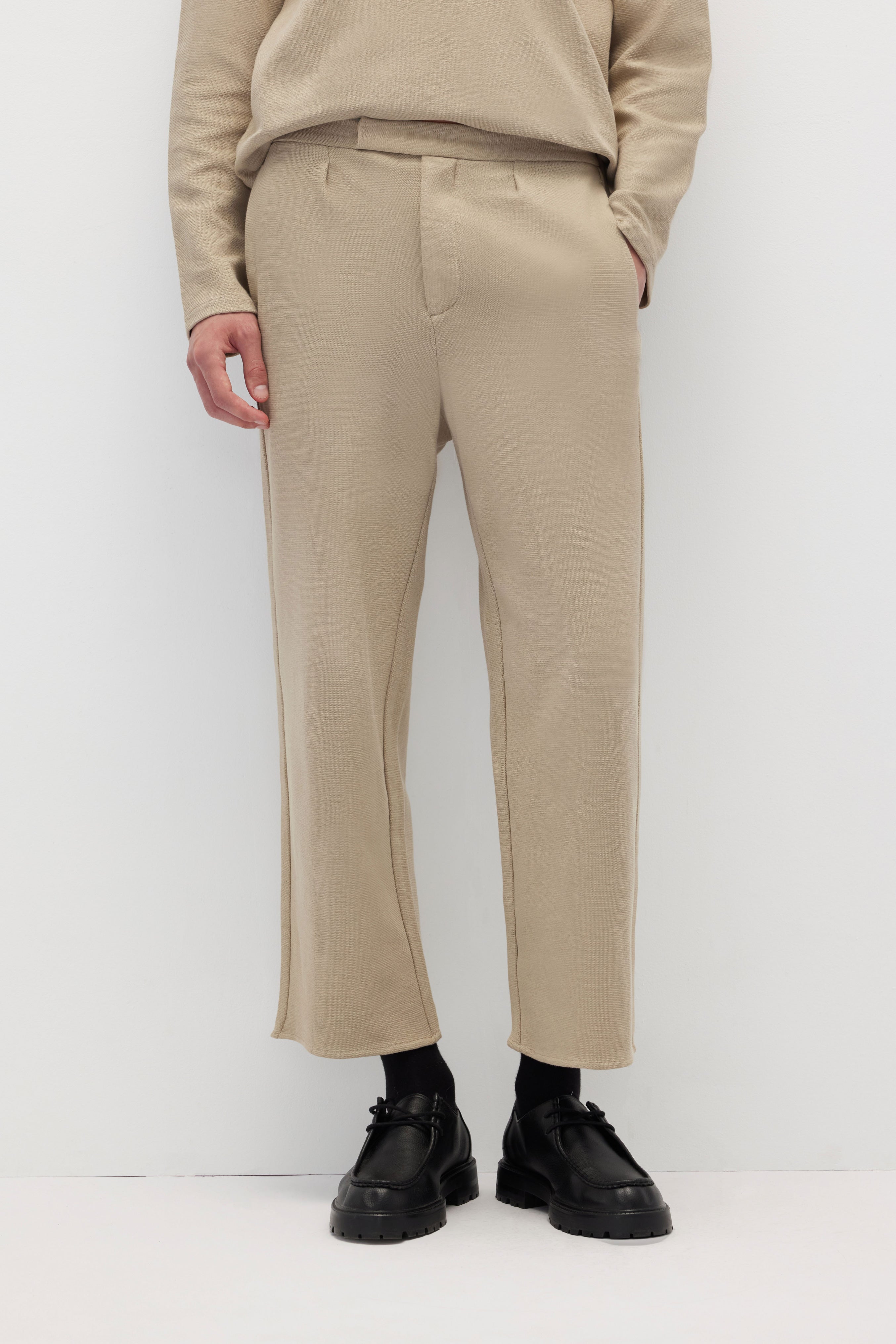 Relaxed-fit Textured Pants