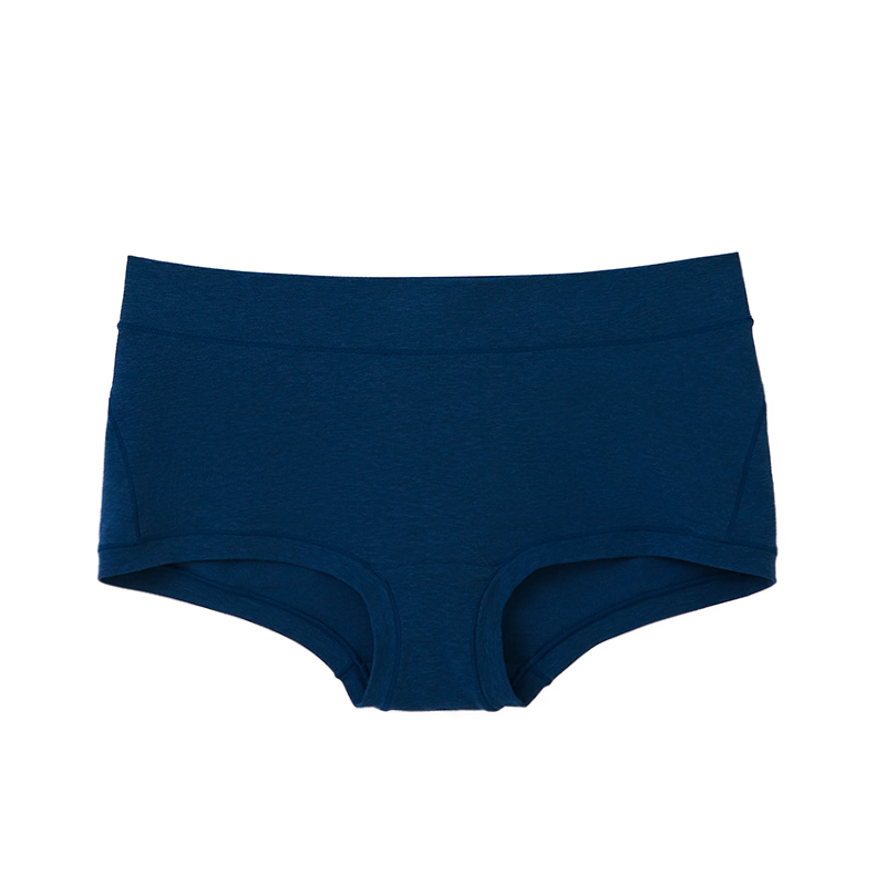 Cotton Melange Mid-Low Rise Boyshorts