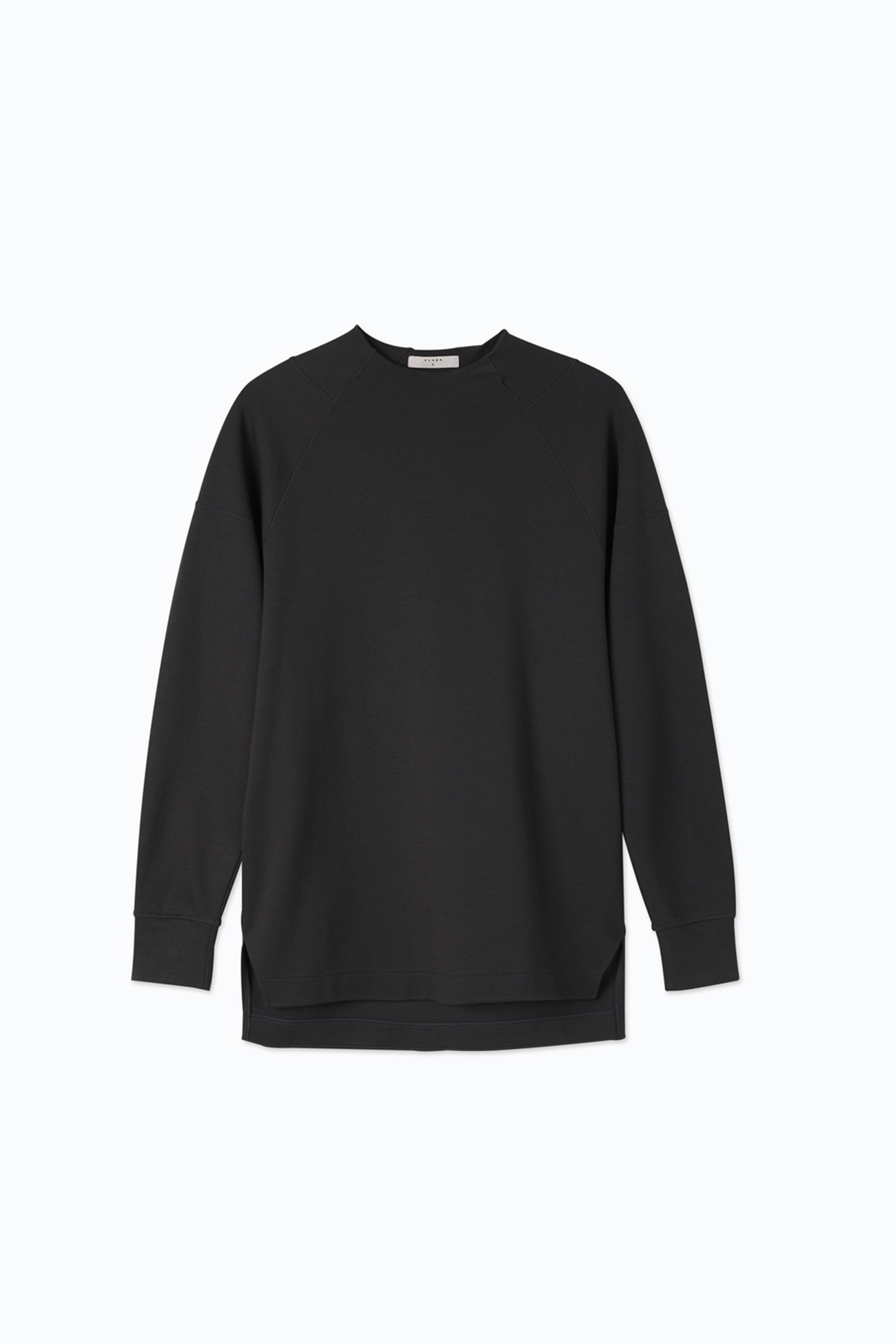 Tencel Wool Mock-neck Oversized Sweatshirt