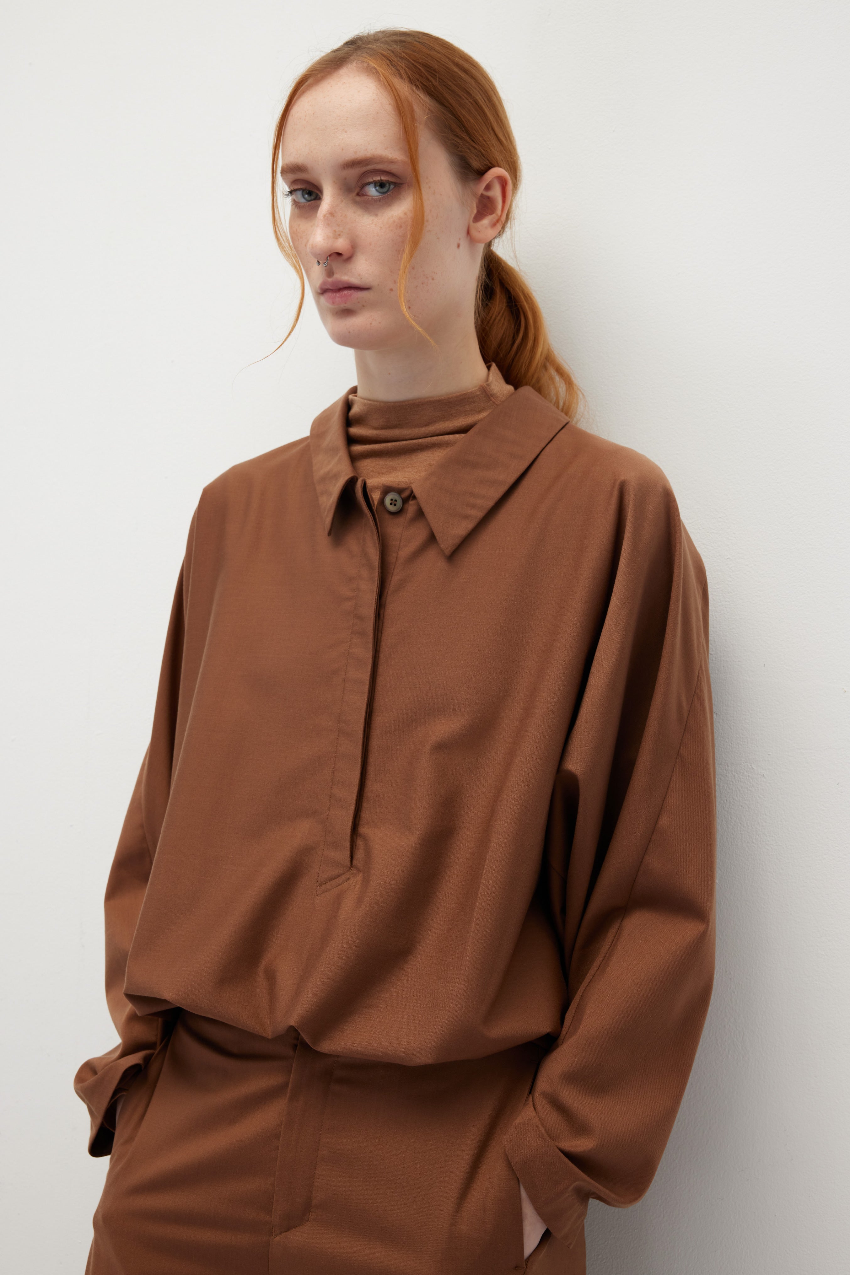 Relaxed Tailoring Tencel Wool Shirt