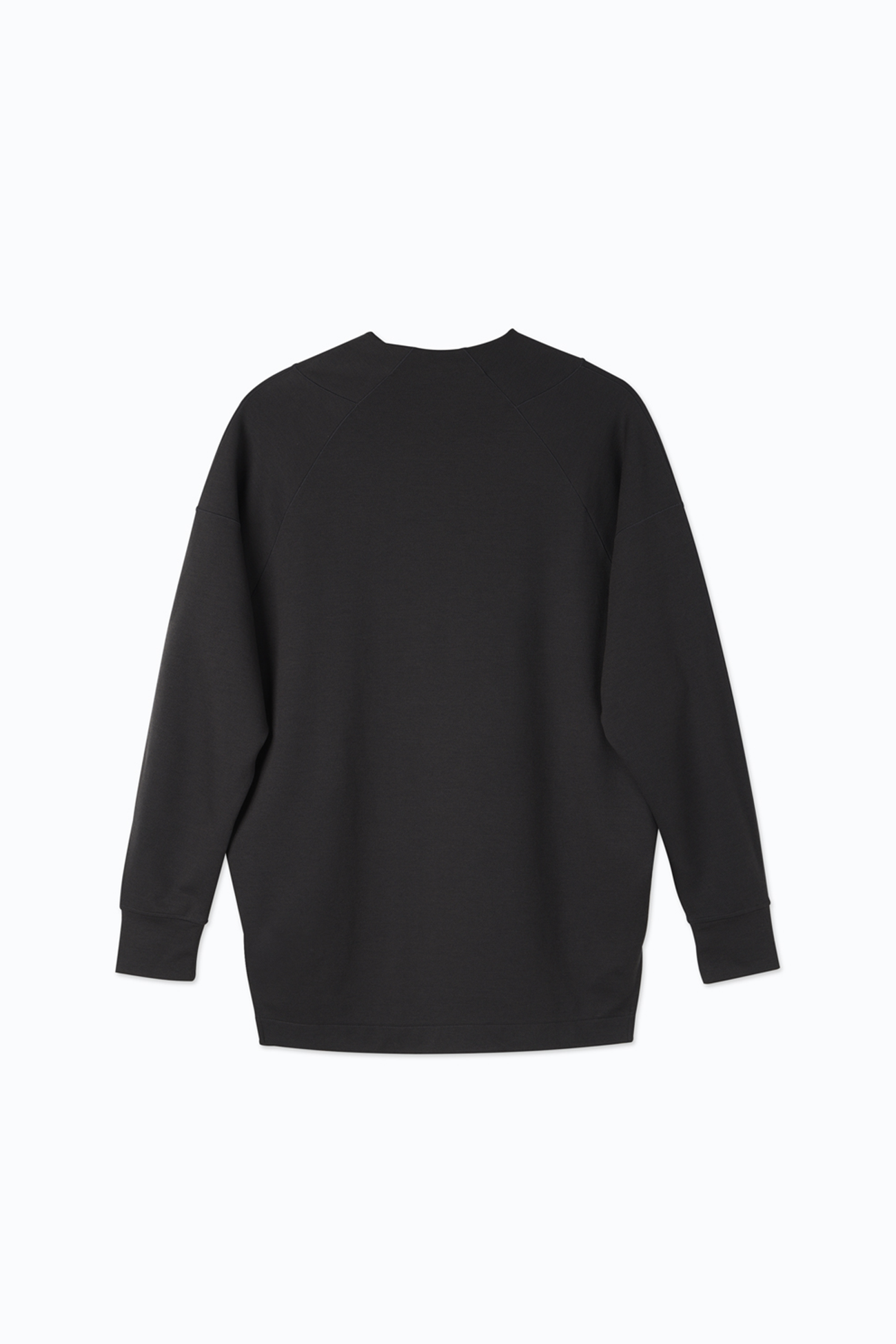 Tencel Wool Mock-neck Oversized Sweatshirt