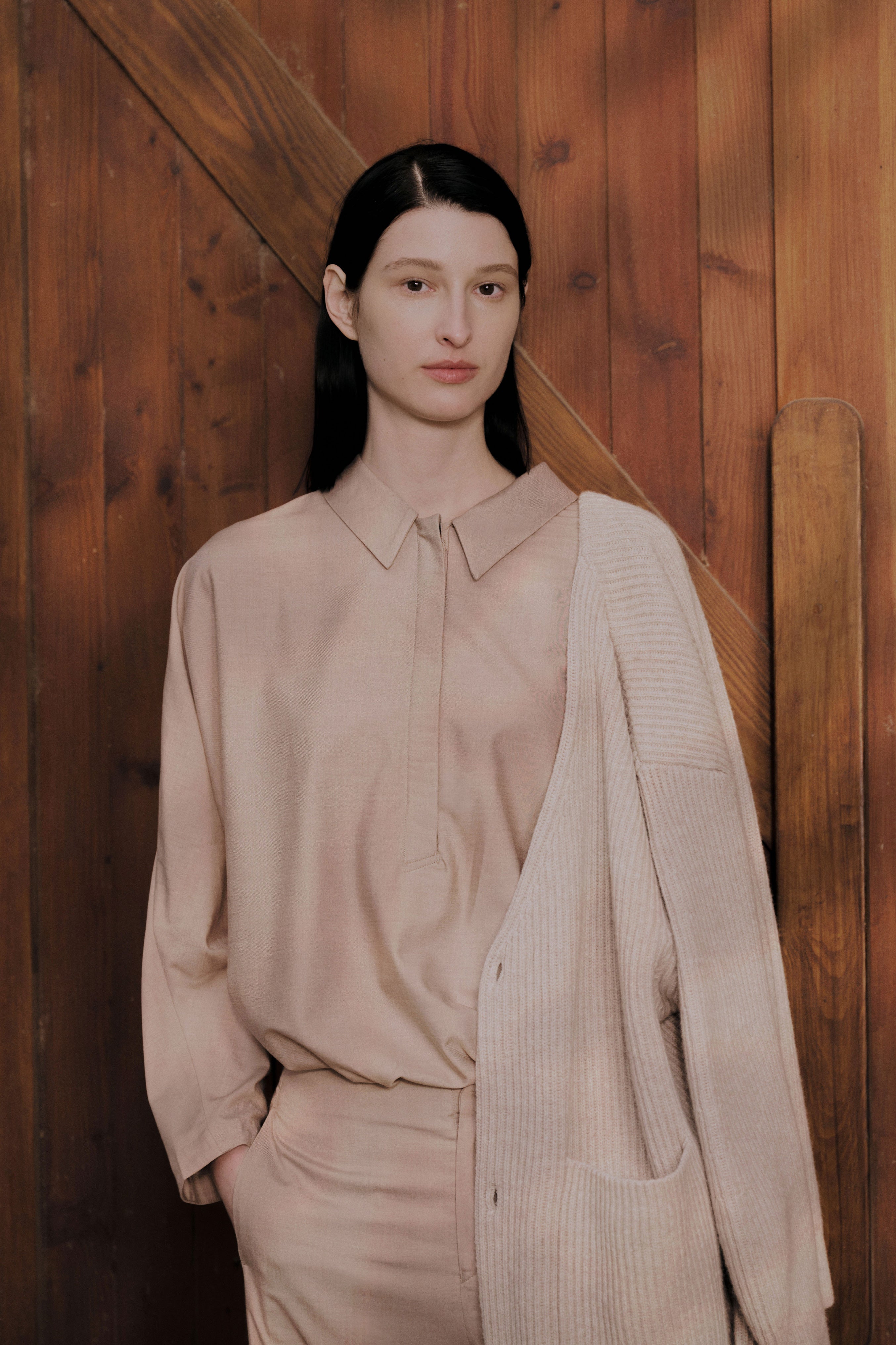 Relaxed Tailoring Tencel Wool Shirt