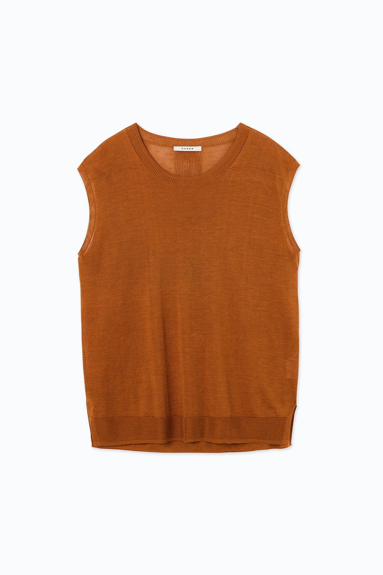 Silk Ramie Sleeveless Knitted Top