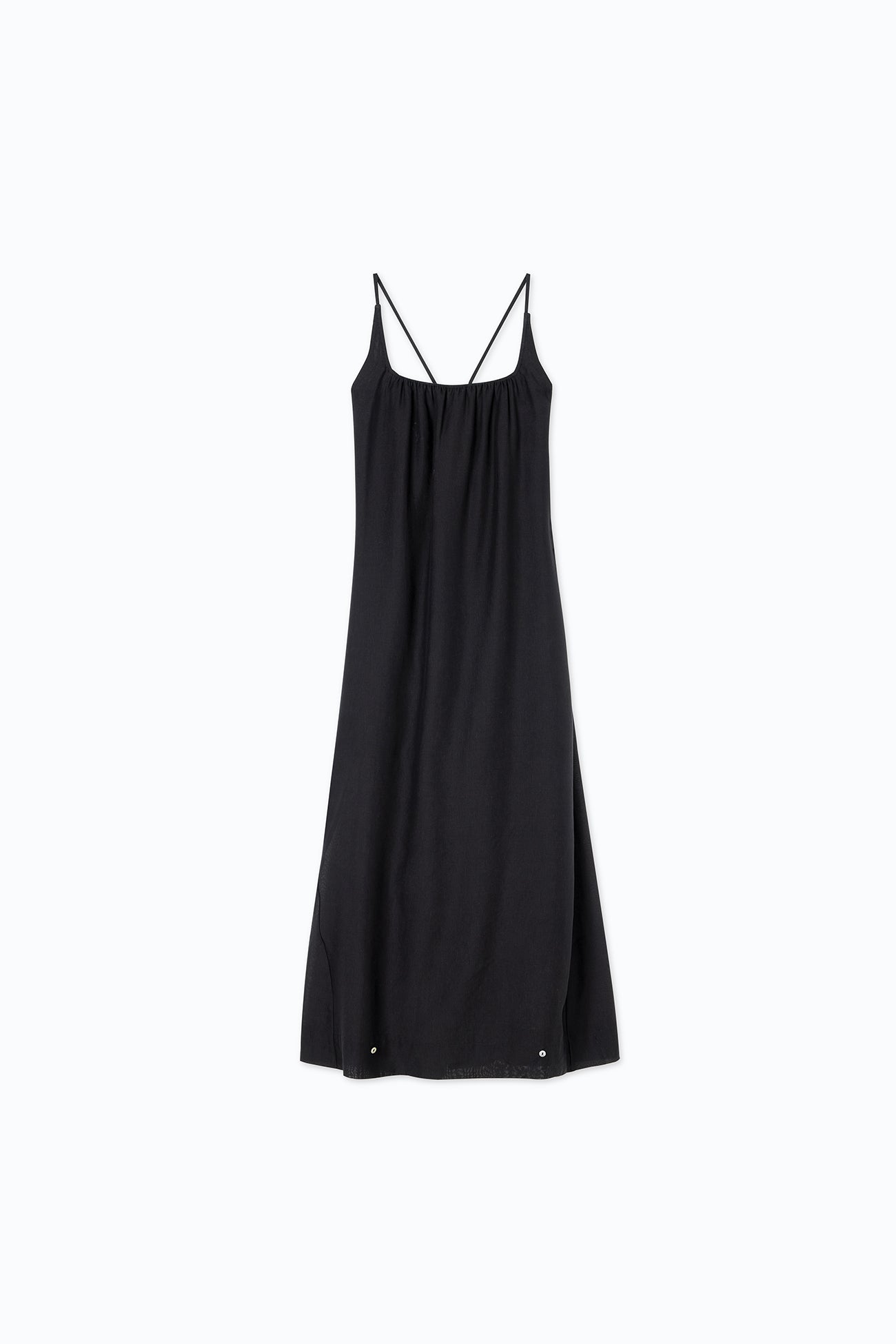 Tencel™ Linen Cocoon Strap Maxi Dress