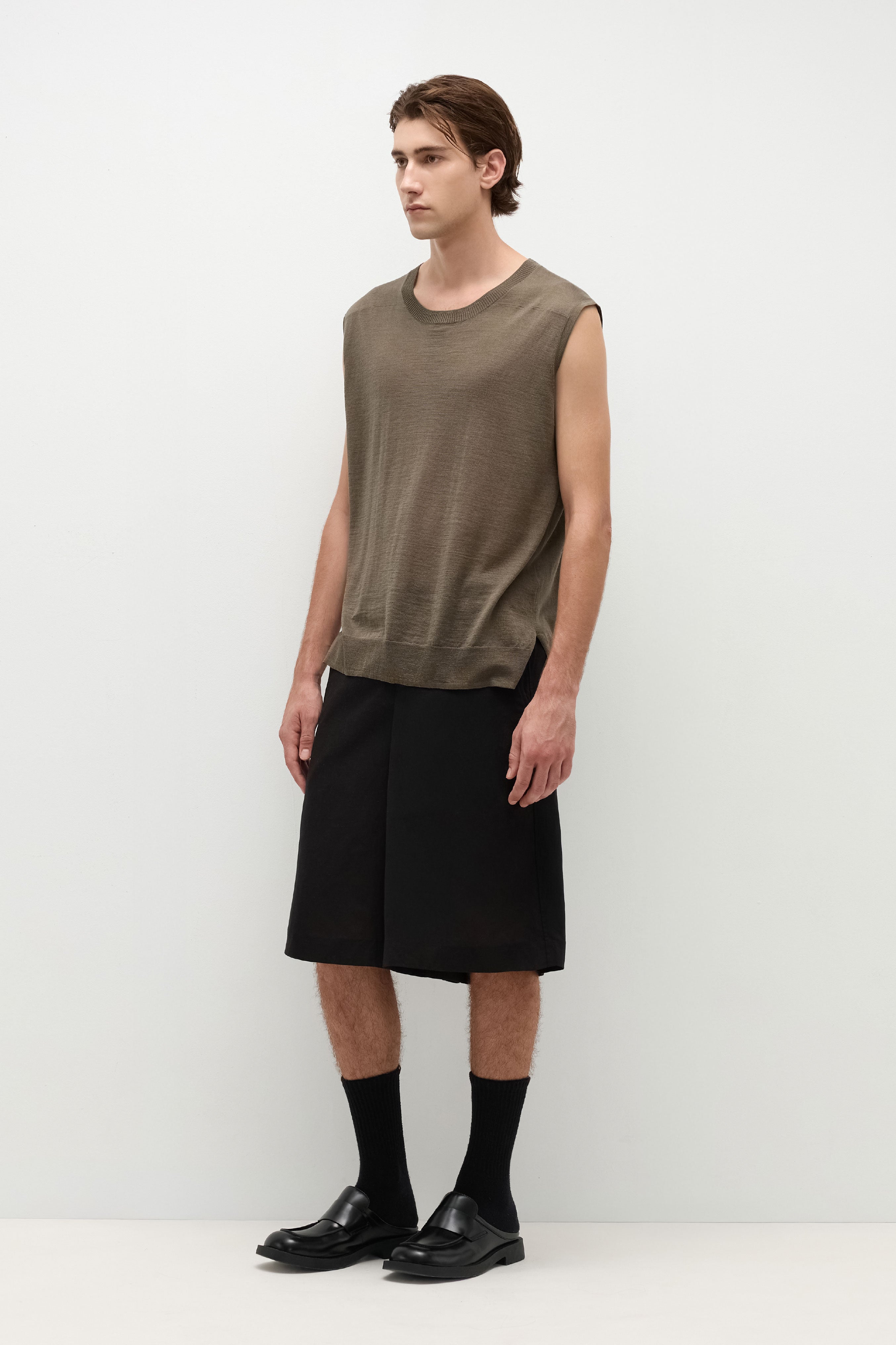 Tencel™ Linen Wide-leg Shorts